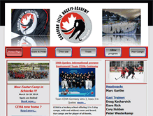 Tablet Screenshot of canadianelitehockeyacademy.com